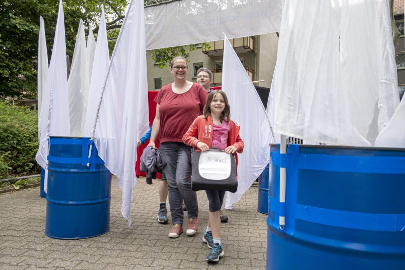 „Kuriosum“: Nachmittagsvorstellung beim Familiencircus Schnick-Schnack in Herne (NW), am Donnerstag (20.06.2019).