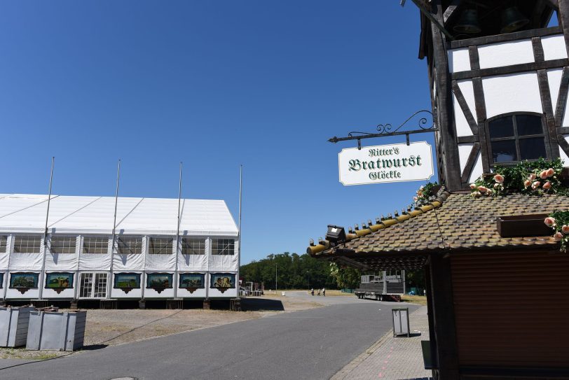 Impressionen vom Aufbau der 535. Cranger Kirmes 2019