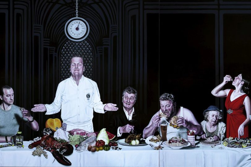 Das großformatige Ölgemälde 