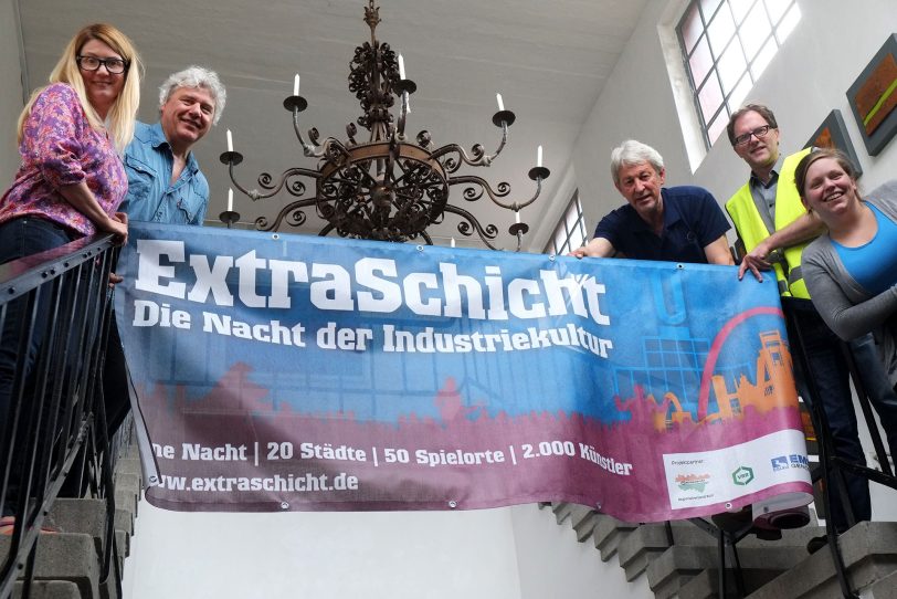 v.l.: Heike Drewes, Christian Strüder, Jens Blome, Dr. Michael Lagers mit Praktikantin.