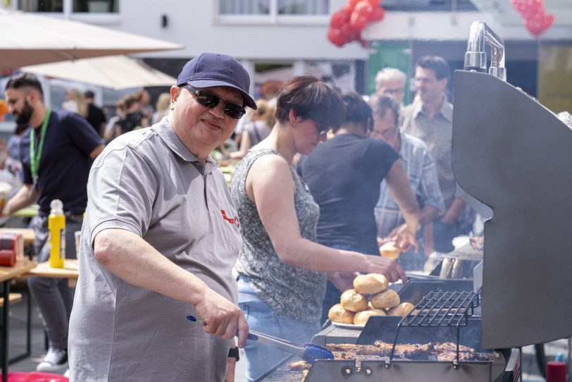 Gut besucht war der Grillstand des Sommerfests.