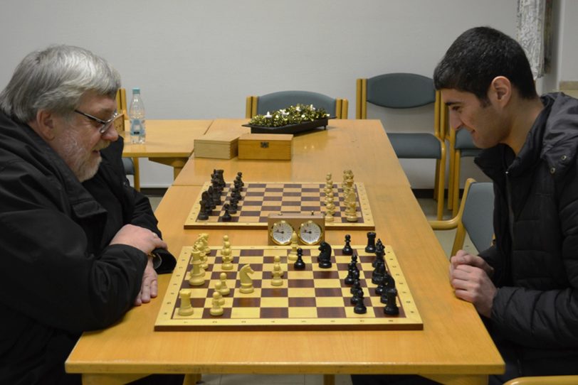 Erich Leichner und Radwan Mohammad beim Training.