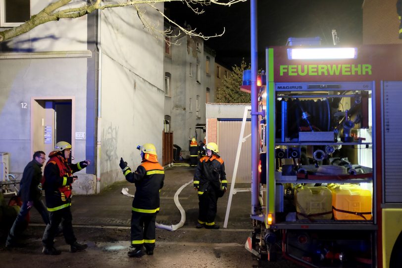 Brand an der Claudiusstraße.