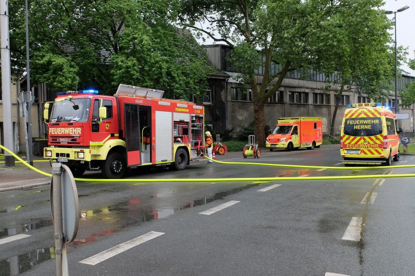 Der Brand im Hauptbahnhof Wanne-Eickel.