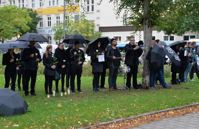 Gegen-Veranstaltungen am 1.10.2019 gegen die Spaziergänge der sogenannten Besorgten Bürger in der Herner Innenstadt.