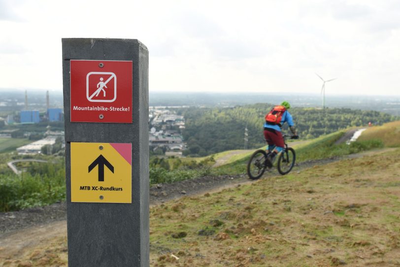 Vorstellung der neuen MTB-Strecken auf den Halden Hoppenbruch und Hoheward.