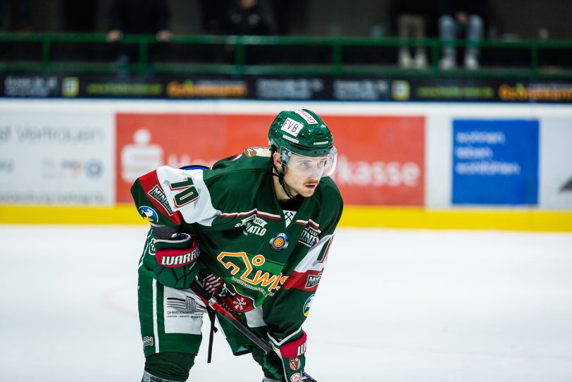 Elvijs Biezais erzielte das Führungstor des HEV beim Auswärtsspiel in Leipzig.