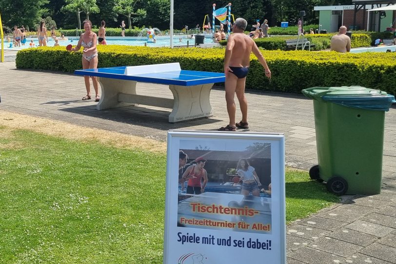 Einladung zum ersten Schwimmbad-Cup.