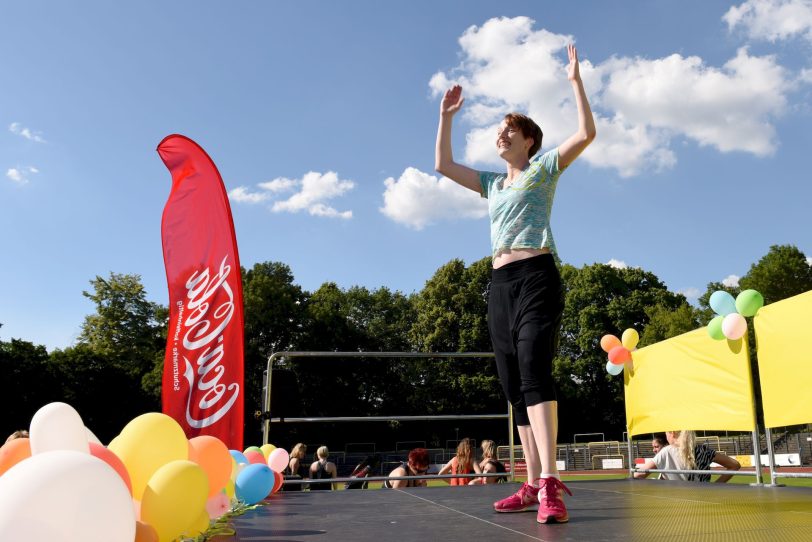 Die 1. Zumba Open Air Party fand am Samstag (27.6.2015) in der Mondpalast-Arena statt.