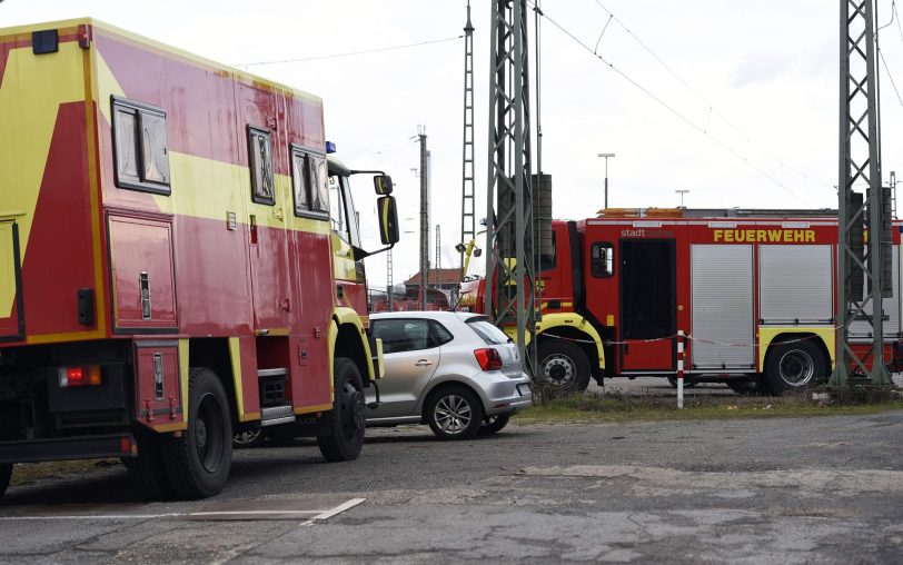 Einsatz am Güterbahnhof.