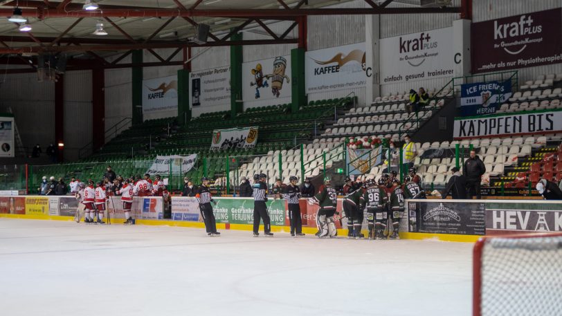 HEV gegen Hannover Scorpions am 5.4.2021.