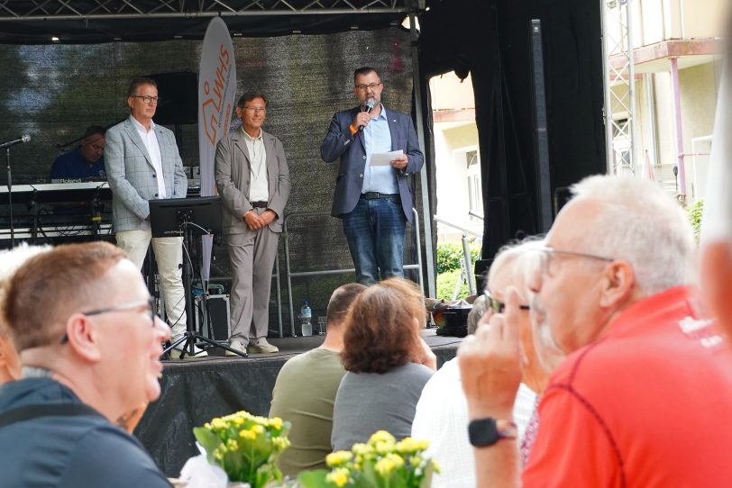 Einweihung des Neubauquartiers „Wohnen Am Westbach“ .