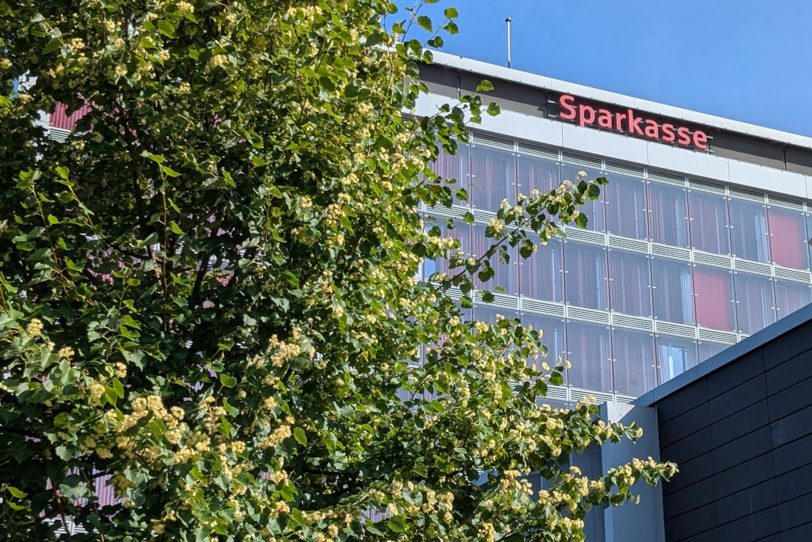 Detail der Hauptstelle der Herner Sparkasse.