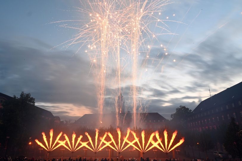 Das erste Feuerwerk beim Feuerabend 2022.