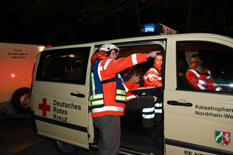 DRK-Übung am Bahnhof Gysenberg