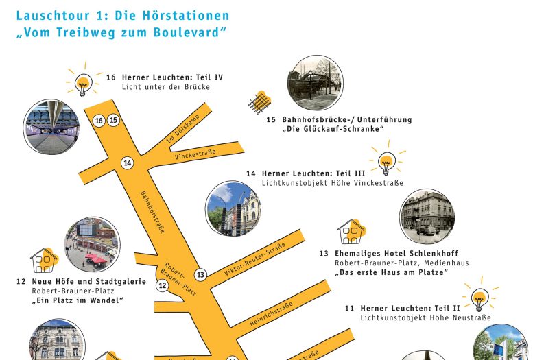 Karte der Hömma Herne-Lauschtour.