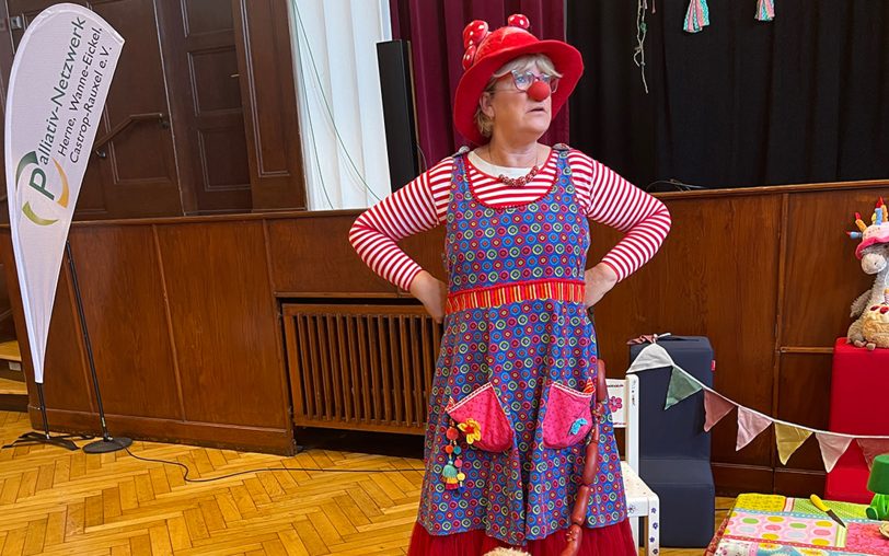 Clownsfrau Totte (Silvia Blätgen).