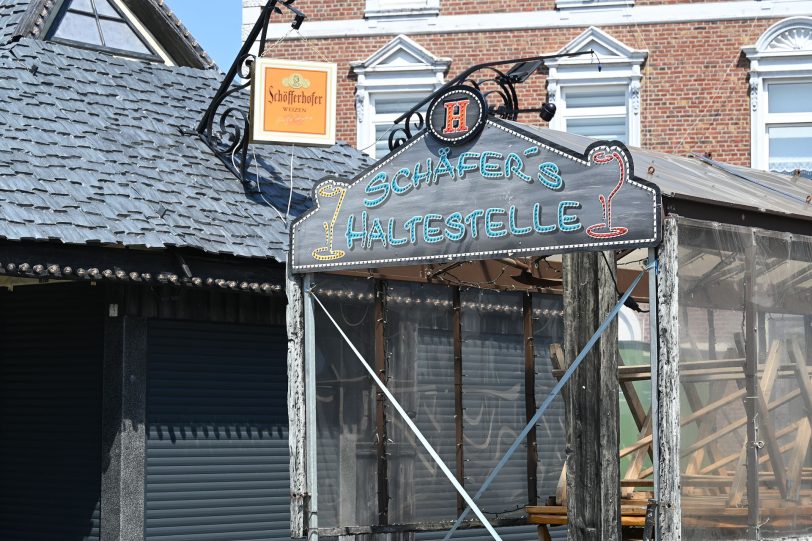 Aufbau der Cranger Kirmes 2022 - Stand 24.07.2022