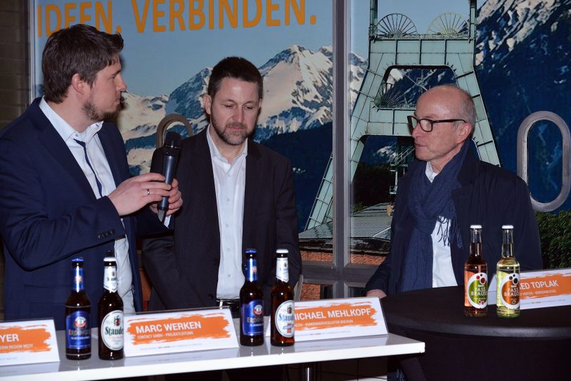 Pressekonferenz zum 1. TopRunViactiv Lauf auf der Halde Hoheward in Herten.