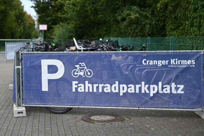 Fahrradparkplätze waren immer gut besucht.
