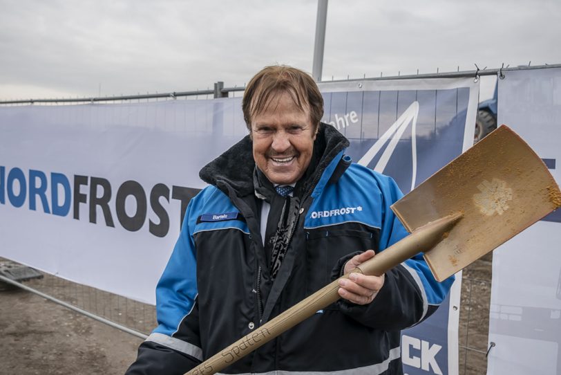 Spatenstich auf dem Nordfrost-Gelände in Unser-Fritz.