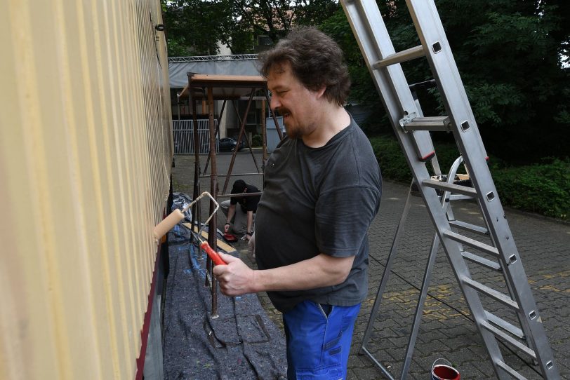 Putzaktion beim Circus Schnick Schnack