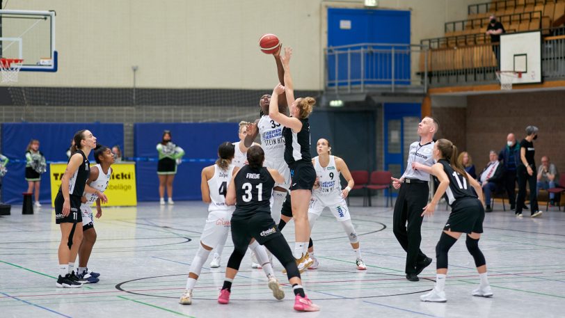 Die HTC-Damen gewinnen gegen die SNP BasCats USC Heidelberg am Sonntag (3.10.2021) mit 66:64.