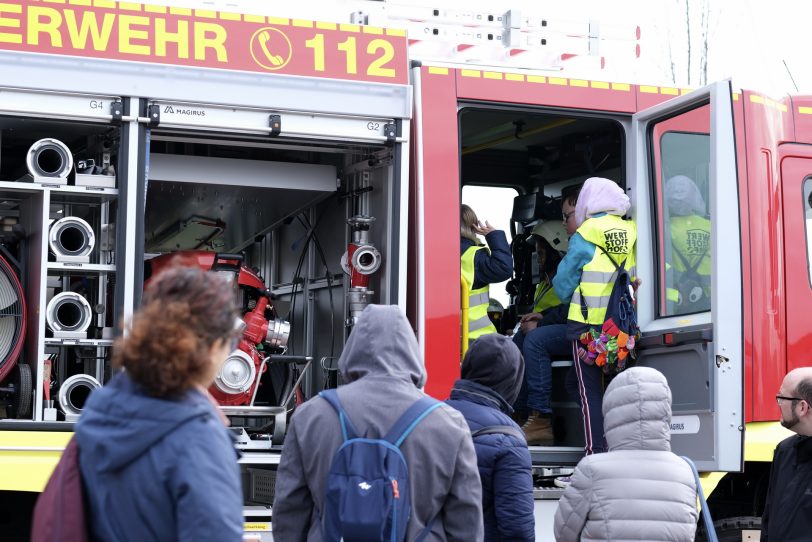 Erlebnistag auf dem Wertstoffhof von Entsorgung Herne an der Meesmannstraße.