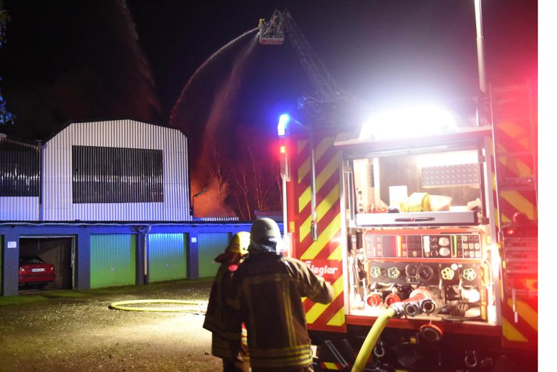 Großbrand an der Heerstraße.