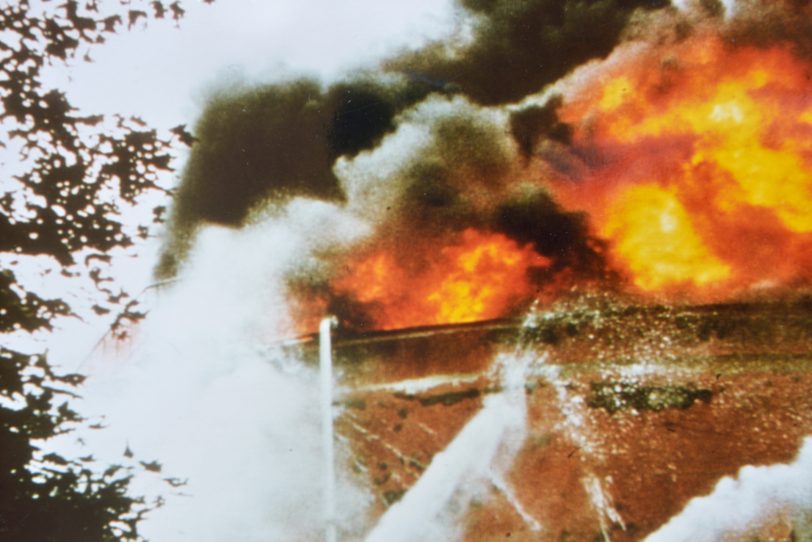 Der Großbrand am 5. und 6. August 1984 bei den Chemischen Werken Hüls an der Shamrockstraße.