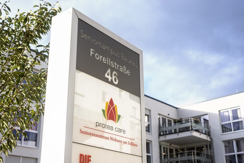 Das Seniorenzentrum Wohnen am Schloss an der Forellstraße von Protea Care.