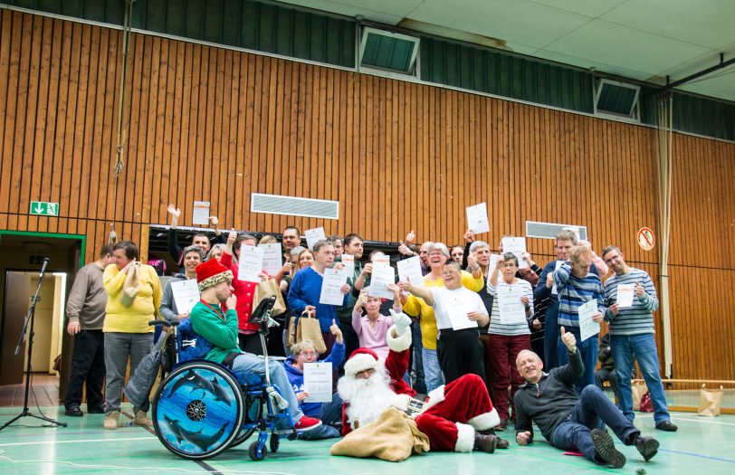 Sportabzeichen für Menschen mit geistiger Behinderung.