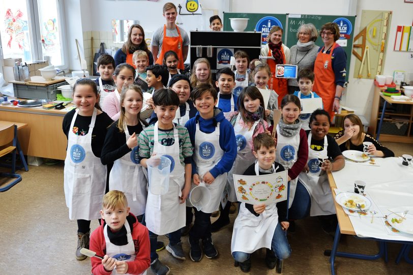 Milchentdecker-Tag bei den Eulenkindern der Laurentiusschule.