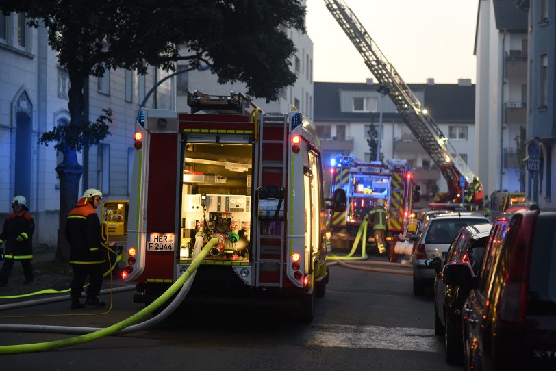 Dachstuhlbrand an der Jobststraße.