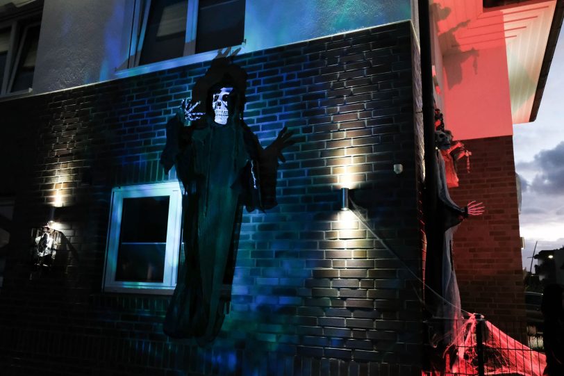 Halloween-Haus an der Gartenstraßen.