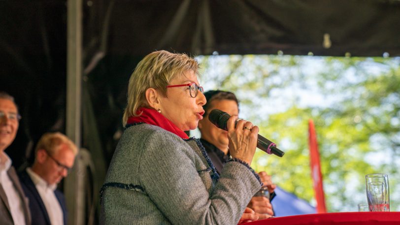 Der Ehrengast beim SPD-Familienfest: Carina Gödecke, SPD-Vizepräsidentin des NRW-Landtages.