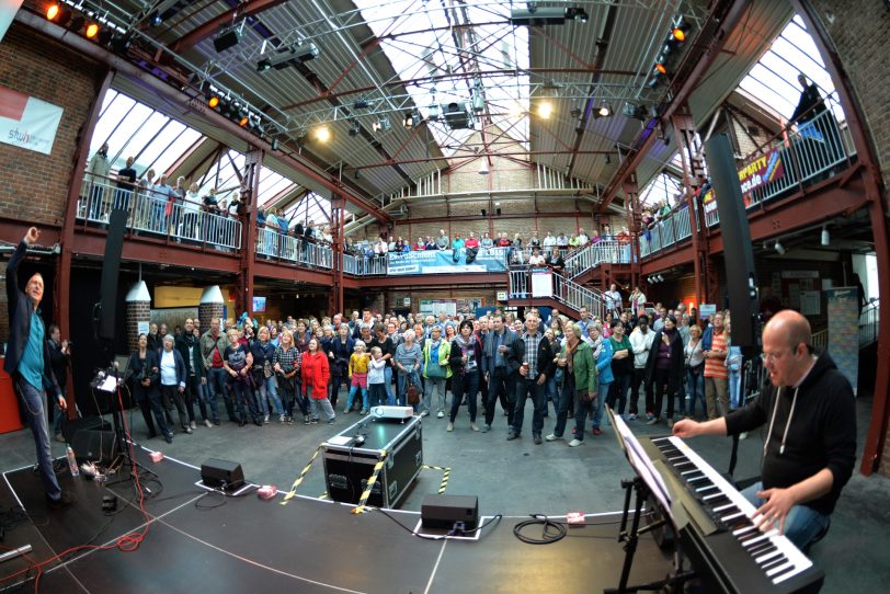 Rudelsingen zur Extraschicht 2015 in den Flottmann-Hallen.