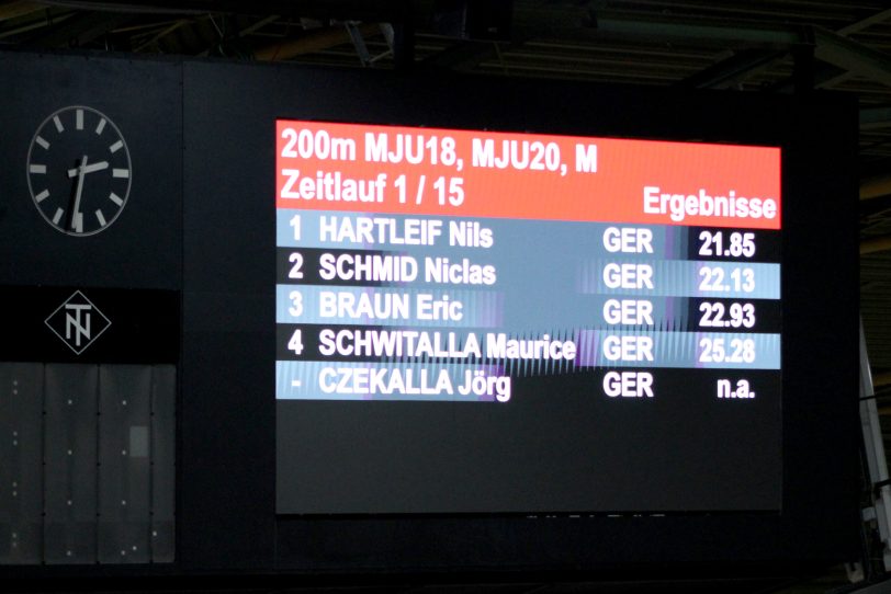 Starker Auftritt von Eric Braun über 200 m beim X-Mas Cup 2025.