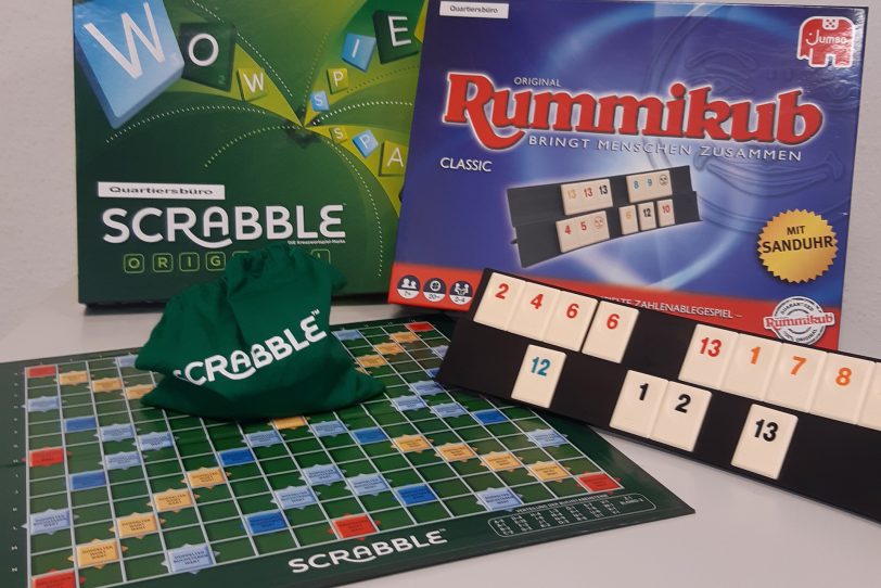 Das DRK sucht Rummikub- und Scrabblefans zum Mitspielen.