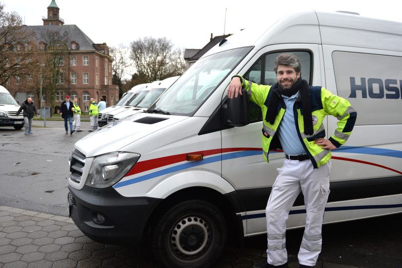 Arbeiten, wenn andere feiern: Florian Schmieder, Fahrer bei Hospitrans