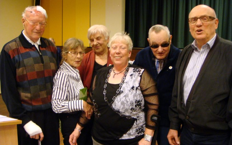 v.l. Konrad Lenort, Karin Wegner, Annemarie Bulka, Gertrud Wertenbruch, Erich Wiesmann, Reinhard Schembeck.