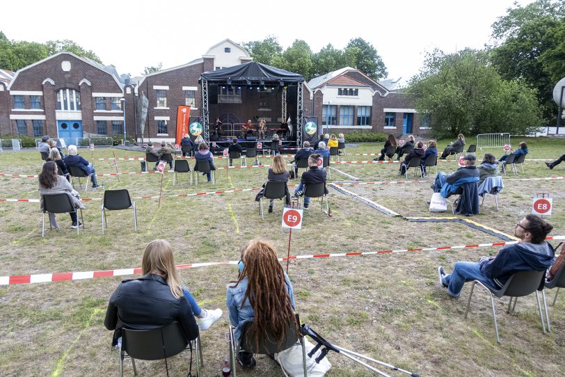 Kultur Open Air an den Flottmannhallen in Coronazeiten.