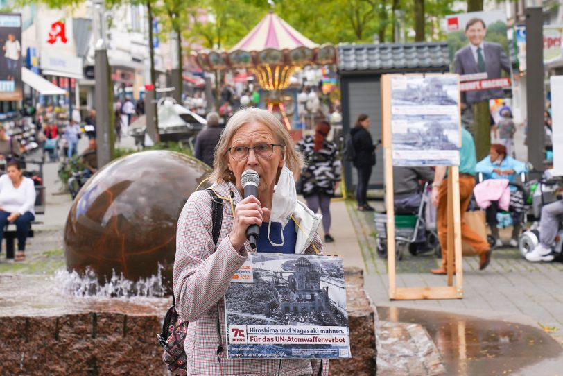 Antikriegstag am Kugelbrunnen (Archivfoto).