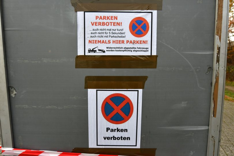 Hier bitte nicht... parken!