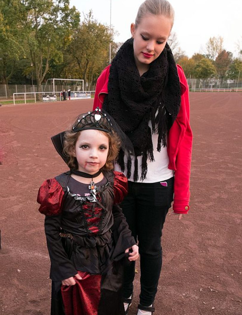 Halloween-Party im Wanner Stadtgarten.