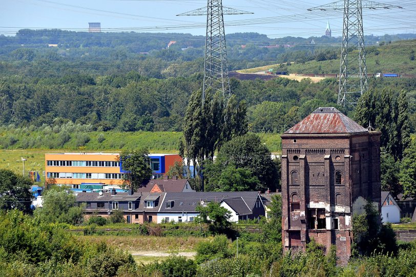 Blick auf das Gelände des Gewerbepark Unser Fritz I/IV.