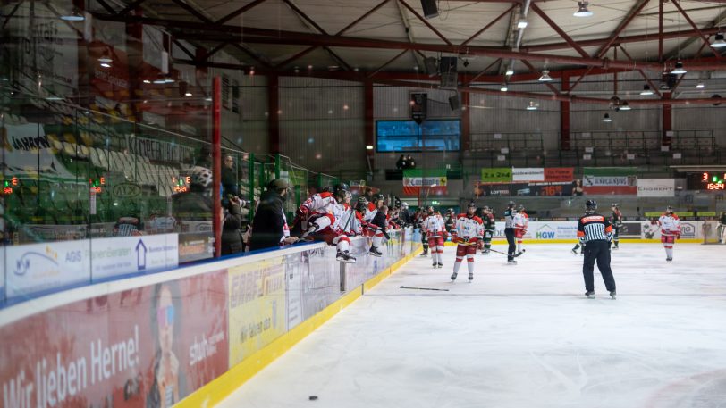 HEV gegen Hannover Scorpions am 5.4.2021.