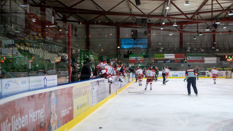 HEV gegen Hannover Scorpions am 5.4.2021.