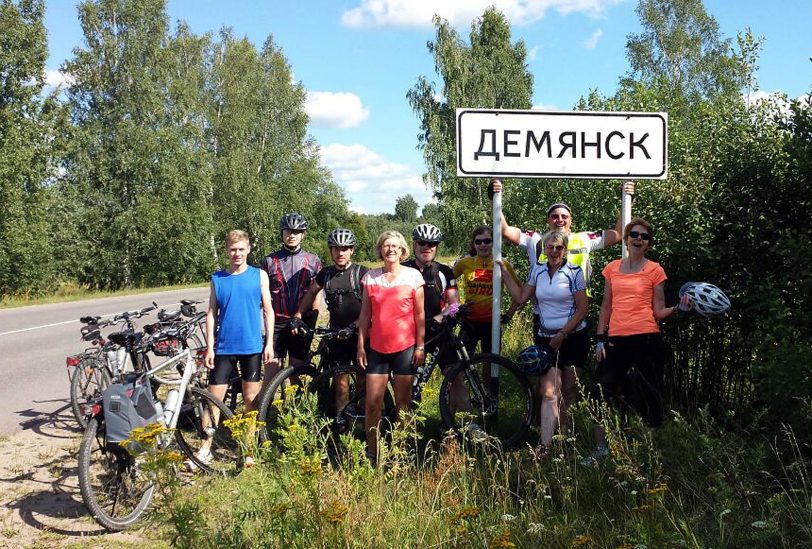 Die Pilgergruppe in Demjansk.