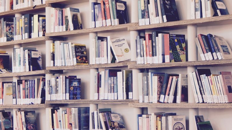 Bücher in einer Bibliothek (Symbolbild).